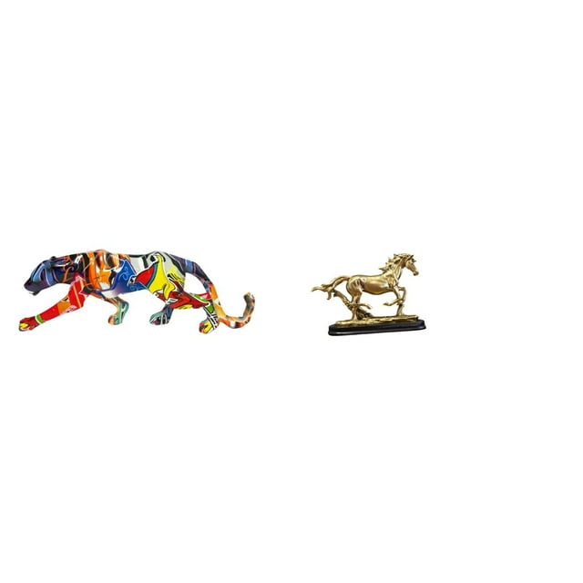 Estatua De Caballo, Escultura De Animal, Figura Artesanal, Obra De Arte Coleccionable, Adorno Para Decoración De Estantería, Escritorio, Sala De Estar, Hogar.