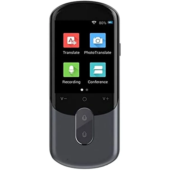 2.8-Inch Translator Device w/WiFi Hotspot | Real-Time Voice & Text Translation | Travel & Business Use