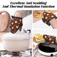 thumbnail image 3 of Sloths Bear In Coffee Cup Oven Mitts Heat Resistant, Soft Lining Silicone Mini Oven Mitts with HangingLoop, Kitchen Oven Gloves Heat Resistant 500℉ for Cooking Baking Microwave, 3 of 7