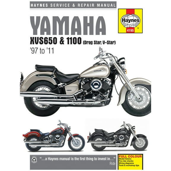 Haynes Repair/Service Manual for '97-11 XVS650/XVS1100 DragStar & V-Star (M4195)