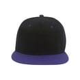 thumbnail image 2 of Top Headwear Flat Bill Adjustable Snapback Cap - Black/Purple, 2 of 2