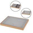 thumbnail image 1 of Langgg Velvet Jewelry Tray Bead Pendant Showcase Stackable for Woman Gift Store, 1 of 8