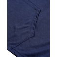 thumbnail image 4 of CVLIFE Mens Blouse Short Sleeve T Shirts Hooded Neck Summer Tops Simple Solid Color T-shirt Work Pullover Navy Blue XL, 4 of 5