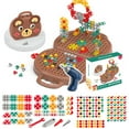 thumbnail image 1 of Tignapoo Creative Kids Toolbox Set with Electric Drill - DIY Building & Repair Toy for Early Brain Development, Problem-Solving Skills, and Fun Hands-On Play (Bear or Dog Design), 1 of 6