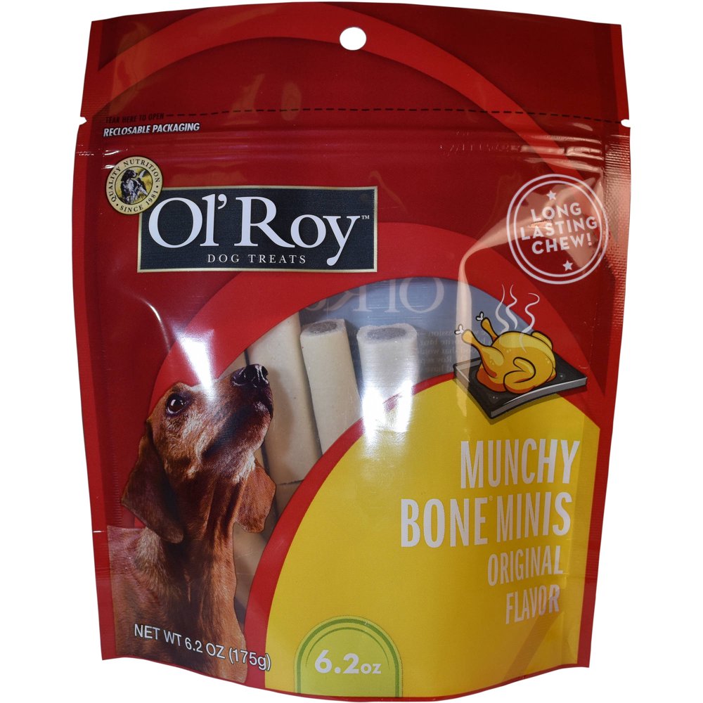 Ol' Roy Munchy Bone Mini's Original Flavor Bone Dog Treats, 6.2 Oz