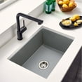 thumbnail image 2 of Houzer Platus 26 in Gray Fireclay Undermount Square Single Bowl Kitchen Sink - PTU-2800 GR, 2 of 7