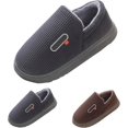 thumbnail image 6 of Mens Slippers Wide House Shoes Winter Thick-Soled Close Back Cotton Slippers for Indoor Outdoor Slippers for Men, 6 of 7