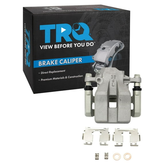 TRQ Rear Left Brake Caliper w/Bracket Drivers Side Compatible with 2006-2011 Toyota RAV4