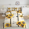 thumbnail image 2 of Castle Fairy Female Men Abstract Sunflower Full Size Comforter Sets,Cow Print Bedding Sets, 2 of 8