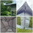 thumbnail image 6 of Perfect Garden 13 x 10 ft Outdoor Patio Metal Gazebo Canopy Tent with Ventilated Double Roof and Mosquito Net, Gray, 6 of 6