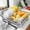 Sliver Grey, variant on Dish Drying Rack - Multi-Functional Dish Rack for Kitchen Counter with Cutlery Holder, Rust-Proof Storage Solution with Rotatable, 15.7" x 12.0" x 5.5", Grey