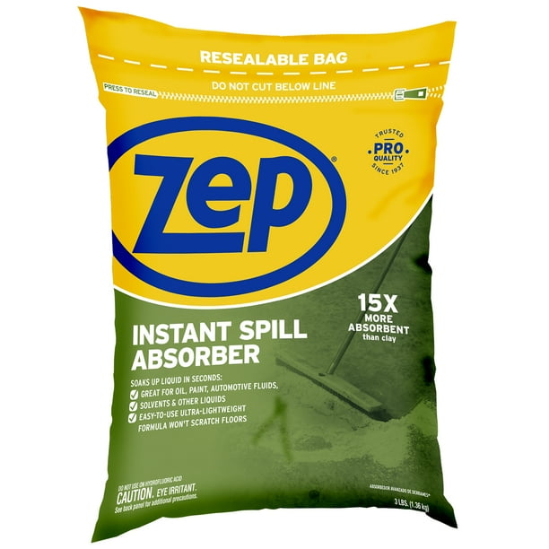 Zep Ultra-Lightweight Instant Spill Absorber, 3 Lb Bag (Case of 6