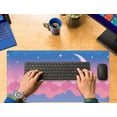 thumbnail image 5 of Cute Clouds Desk Mat Kawaii Desk Pad Gaming Mouse Pad Large Blue Sky Deskmat XXL Mousepad, Pink Purple Keyboard Mouse Mat Computer Mat for Desk, Kawaii Desk Decor for Women Girls 31.5X15.7 in, 5 of 6