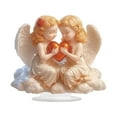 thumbnail image 2 of Décorations de la Saint-Valentin pour Fête Saint-Valentin avec Bébé Ange Scène de Saint-Valentin en Acrylique avec Base Maison et Décoration, 2 of 6