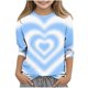 thumbnail image 2 of Blusas y camisas de cuello redondo y manga corta con estampado para niños, blusa de cuello redondo y manga tres cuartos, blusa de poliéster para niños de talla mediana, 2 of 5