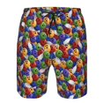 thumbnail image 3 of Fuzoiu Bowling Colorful Print Men's Beach Shorts,Men's Swim Trunks,Quick Dry Board Shorts with Pockets,Men's Bathing Suits for Surfing, Running, and Casual Wear-Small, 3 of 6