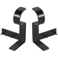 thumbnail image 1 of Soportes de barra de cortina para barras de 1 pulgada, sin taladro, sin tornillo, soportes de cortina de suspensión rápida, gran capacidad de carga (2 piezas, negro) Namotu WMZL-1817, 1 of 7