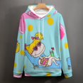 thumbnail image 4 of Rugrats Casual Pullover Hoodie Unisex Hooded Sweatshirt Novelty 3D Graphic Long Sleeve Sweater with Pocket 3XL, 4 of 8