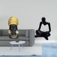 thumbnail image 2 of Estatua de mujer africana,Estante de oficina con estatua de mujer africana,Adorno de figura de resina delicado para el hogar,Figura de pensador abstracto,Estatua de pensador, 2 of 8