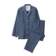 thumbnail image 5 of Pijamas de franela para el hogar de buena calidad, de algodón de color sólido, para parejas, gruesos, de otoño e invierno, sencillos y lisos, 5 of 6