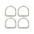 thumbnail image 3 of 4 Uds. de anillos de Metal en D, correas para cinturones, hebillas para manualidades, hebillas en forma de D para bolsos, correas, monedero, proyectos 4mmx25mmx22mm Macarena Anillos D, 3 of 8