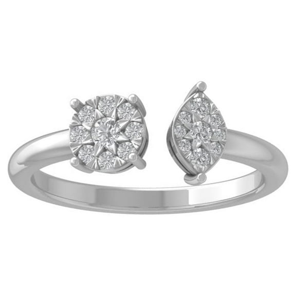 ARAIYA FINE JEWELRY 14K White Gold Lab Grown Diamond Wedding Band Ring (1/4 cttw, D-F Color, VS Clarity) Size 10