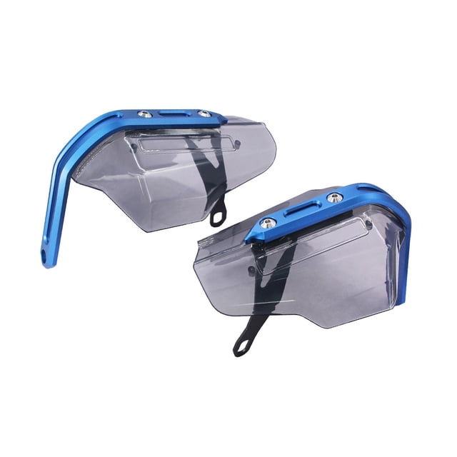 Protector de mano Cola 2x para motocicleta Accesorios para ciclismo Deflector de viento Marrón y azul