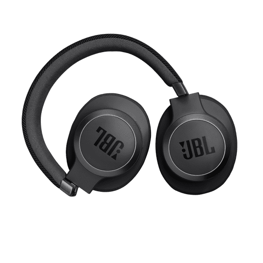 JBL Live 770NC Adaptive Noise Cancelling Wireless over-Ear Bluetooth Headphones – Black (Sold Without Manufacturer Warranty)