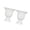 2327, variant on Yihuala Wall Mounted Half Vases White Unique Wall Hanging Flower Pots for Home Offices Cafe Diys Oil Painting Props Easy to Inst