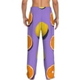 thumbnail image 3 of Daiia Yellow Lemon And Orange Men's Sleep Pant with Pockets and Drawstring,Pajama Pants-Medium, 3 of 9