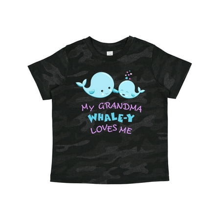 

Inktastic My Grandma Whale-y Loves Me Gift Toddler Boy or Toddler Girl T-Shirt