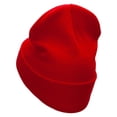 thumbnail image 2 of Tent Campfire Embroidered 12 Inch Long Knitted Beanie - Red OSFM, 2 of 5