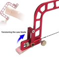 thumbnail image 3 of Steel Frame Coping Saw Precision Engraving Saw Hand Wire Saw Cutting Saws Efficient Hand Tool Self-Cleaning WithHandle A, 3 of 8