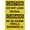 Warning Sign 3, variant on Caution Do Not Lean On Rail Bilingual Spanish Metal Sign 8"x12" Rust Free Aluminum - UV Ink Printing Durable Weatherproof, Outdoor Decor for Home, Bilingual Rail Sign