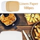 thumbnail image 1 of Fiudx Papel Antiadherente para Freidora, Apto para Alimentos y Sin Cera, Resistente Al Calor Hasta 230 °C, Fácil de Limpiar, Perfecto para Freidoras de Aire y Moldes para Pasteles, 100 Hojas, Tamaño, 1 of 7
