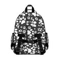 thumbnail image 3 of Black Paw Backpack for School,Cute School Bag,Schoolbag with Adjustable Shoulder Straps & Padded Back,15.25"x11.5"x5.25", 3 of 6