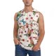 thumbnail image 1 of Balery Watercolor Floral With Butterflies Camisetas sin mangas para hombre, absorbe la humedad y protege contra el mal olor.-3X-Large, 1 of 7