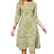 thumbnail image 1 of Vestido acampanado con estampado de hinojo y prímula rosa y rosa de William Morris Vestido de cuello cuadrado Vestido elegante de moda femenina estampado William, 1 of 6