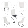 thumbnail image 3 of Naiovety 6 fundas para sillas de de comedor modernas, duraderas y flexibles, color blanco, elásticas de primera calidad Decoración del hogar, 3 of 6