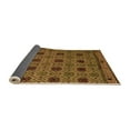 thumbnail image 2 of Ahgly Company Indoor Round Abstract Orange Modern Area Rugs, 5' Round, 2 of 4