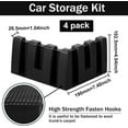 thumbnail image 2 of 4 Pack Car Trunk Organizer Blocks for Back of SUV Multipurpose Storage Divider Available to Wool Carpet Truck Van Cargo, 2 of 4