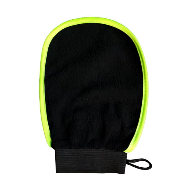 Guante exfoliante, guante de ño, exfoliante corporal, diseño de cordón, limpieza profunda, ducha de ño, cuello multiusos, guante de ducha corporal verde