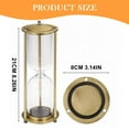 thumbnail image 3 of Hour Glass with Sand, Metal Hourglass Sand Timer, Decorative Large Size Sand Clock, 8.3" Small Brass Frame Sand Watch, Vintage Desk Decor, Antique Brass Sand Clock, 3 of 9