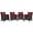 Espresso Red, variant on Modway Convene 4 Piece Outdoor Patio Dining Set in Espresso Red
