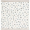 thumbnail image 2 of SAFAVIEH Calico Mattie Dot-Print Polyester Shag Area Rug, Ivory/Taupe, 5'3" x 5'3" Square, 2 of 8