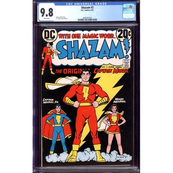 Shazam #3 - CGC 9.8 Comic Book