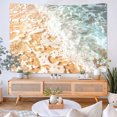 thumbnail image 1 of Tapiz de microtela Sea Waves Beach, 150 x 130 cm, decoración de habitación, 1 of 1