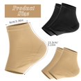 thumbnail image 2 of 4 Pairs Moisturizing Heel Socks for Cracked Heels Moisturizer Spa Socks for Dry Cracked Feet Overnight, Foot Care Lotion Socks for Women and Man (US Szie 7-9), 2 of 8
