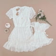 thumbnail image 3 of IBTOM CASTLE Mommy and Me Dresses Matching Outfits Floral Sleeveless Spaghetti Strap V Neck Sunflower Beach Dress for Mother and Daughter S White, 3 of 8