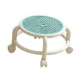 thumbnail image 2 of Elodie Tabouret Bas Rond Roulant Léger Robuste Rotation à 360 Degrés pour Maison Bureau SPA Bleu, 2 of 8